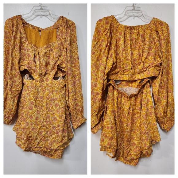 Free people, Jael Printed Mini Dress size M A36 - Picture 3 of 6